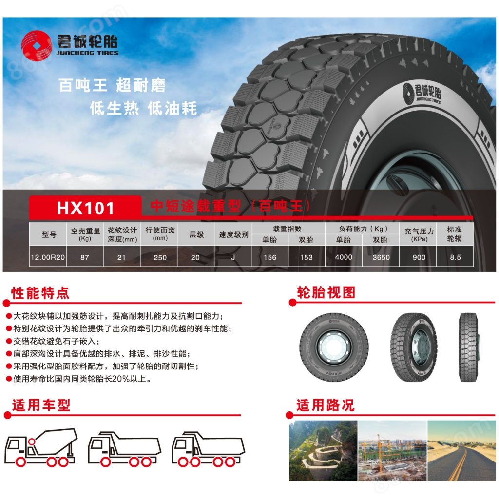 HX101型重载轮胎-百吨王