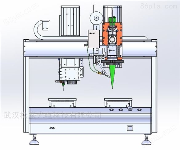 双工位全自动点锡膏送丝激光自动焊锡一体机